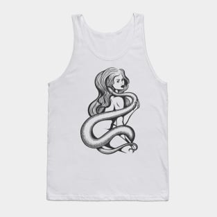 Sexy Woman with Snake Tank Top